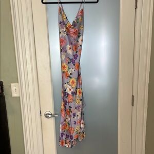 ASTR Gaia floral slip dress